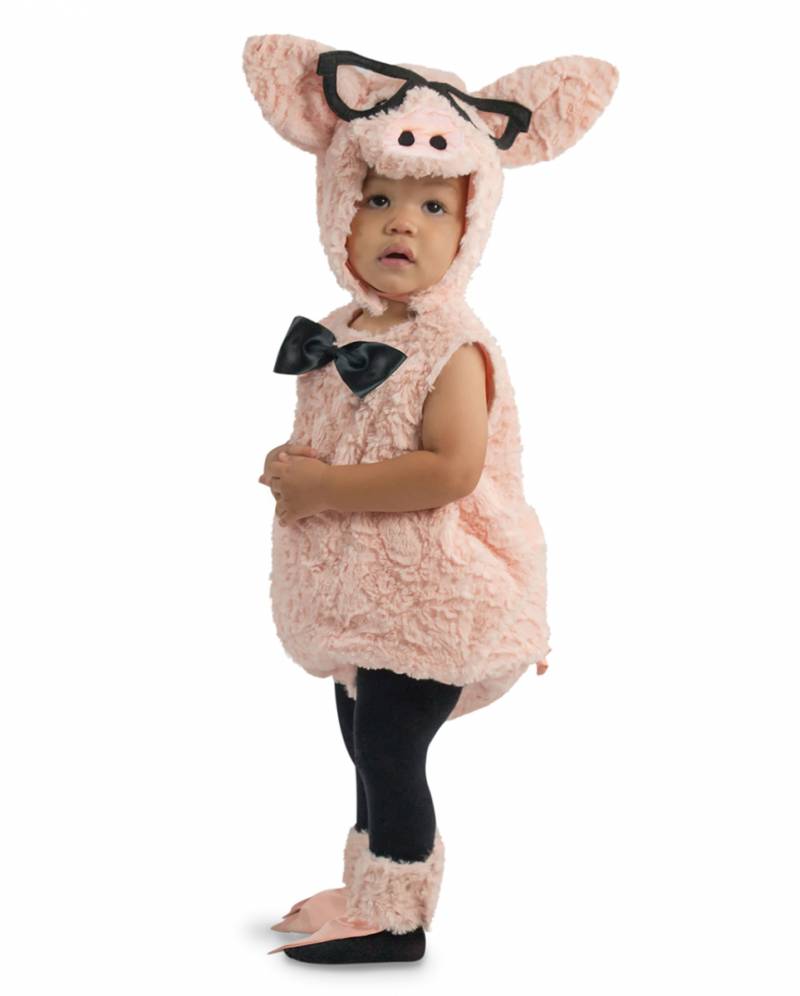 Hipster Kleinkinder Kostüm Schweinchen bestellen 6-12 Monate von Karneval Universe