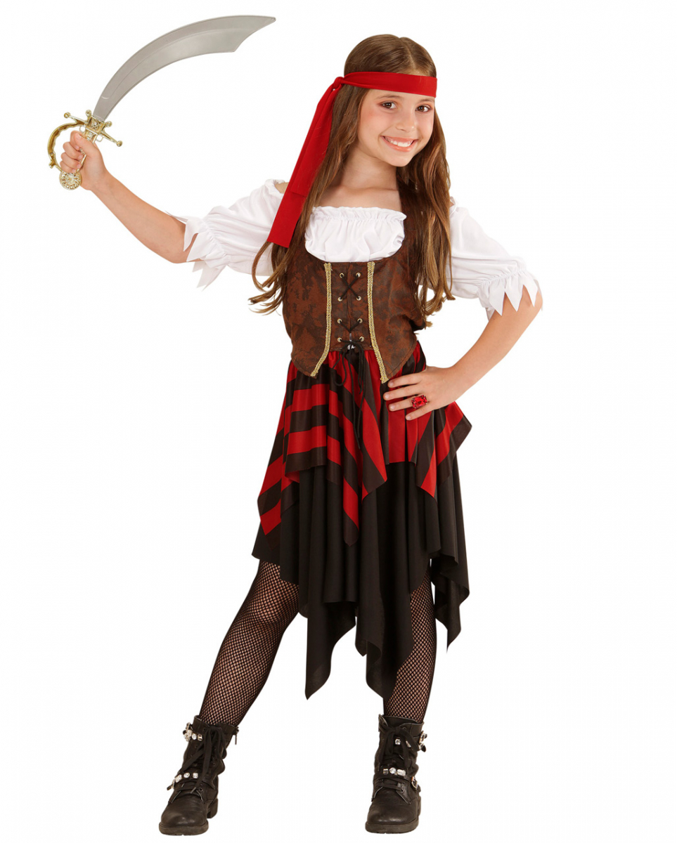 Hochsee Piratin Kostüm für Mädchen für Fasching! XXL 164 von Karneval Universe