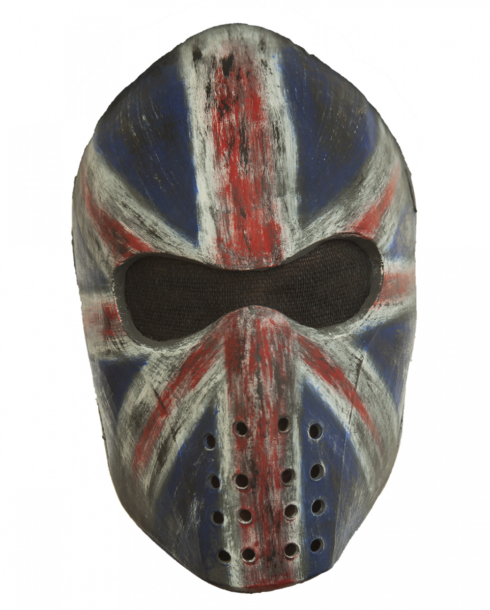 Hockey Maske Union Jack  Accessoire von Karneval Universe