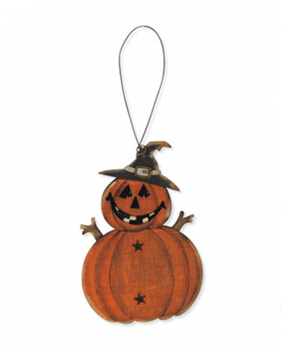 Holz Ornament Halloween Kürbis 8cm  Halloween Geschenk von Karneval Universe