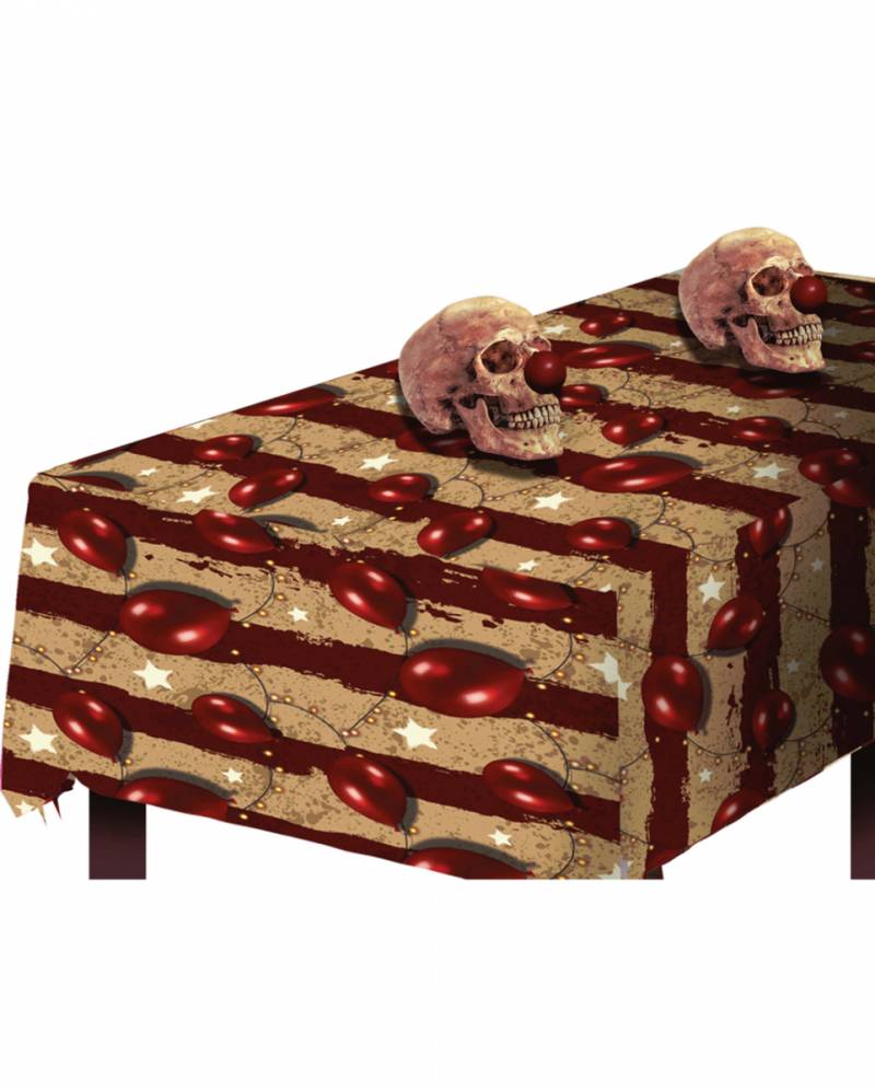 Horror Clown Zirkus Halloween Tischdecke  Halloween Deko von Karneval Universe