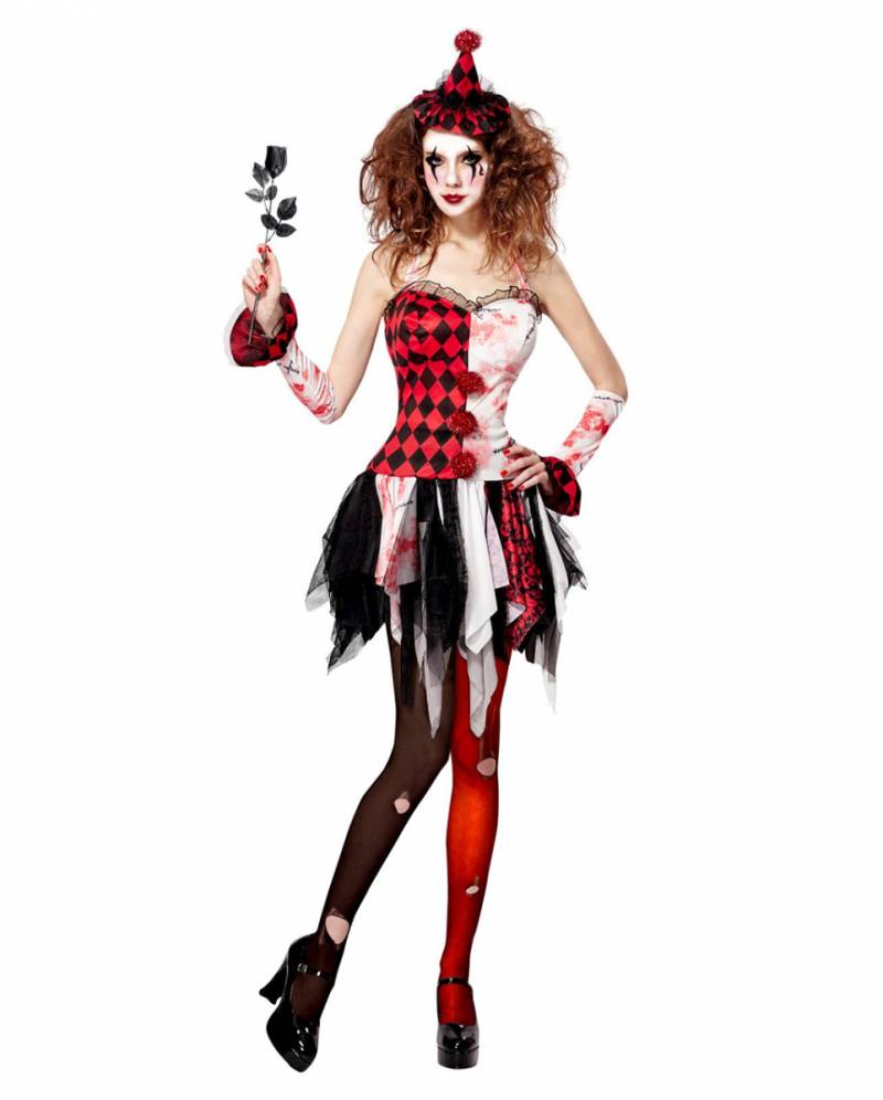 Horror Harlekin Kostüm für Damen bestellen XL von Karneval Universe