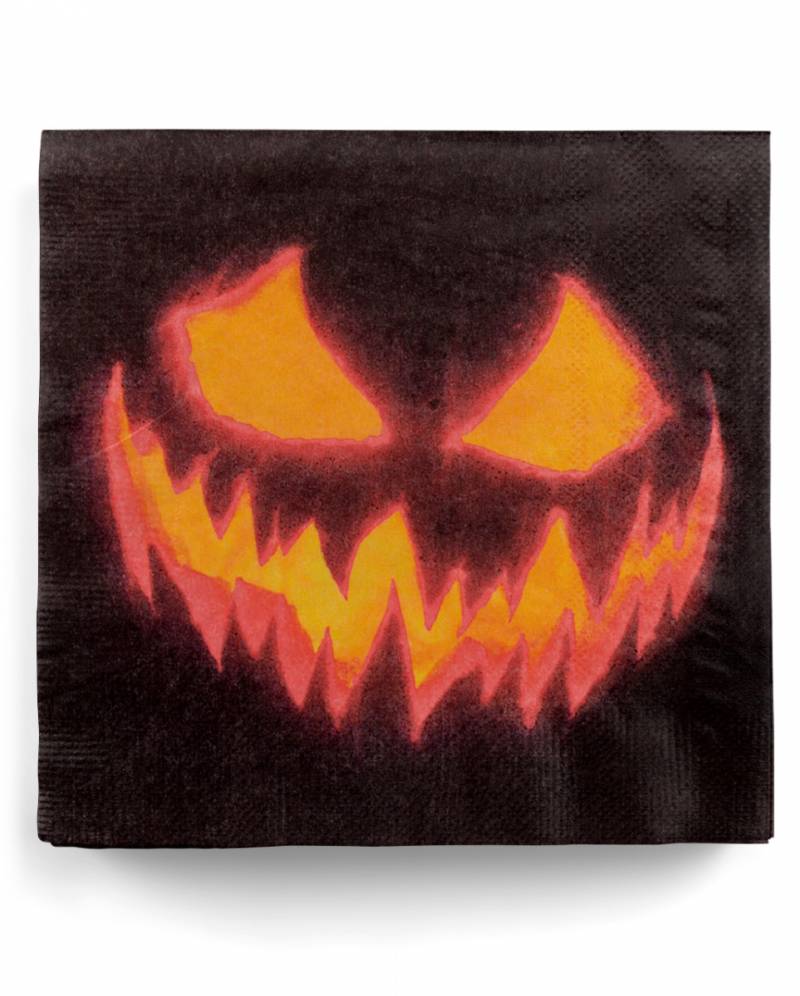 Horror Kürbis Servietten 20 St. für Halloween von Karneval Universe