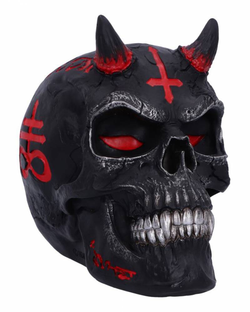 Infernal Teufels Totenschädel 20cm ? Gothic Deko von Karneval Universe