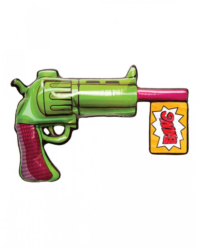 Joker Revolver aufblasbar als Spielzeugwaffe von Karneval Universe