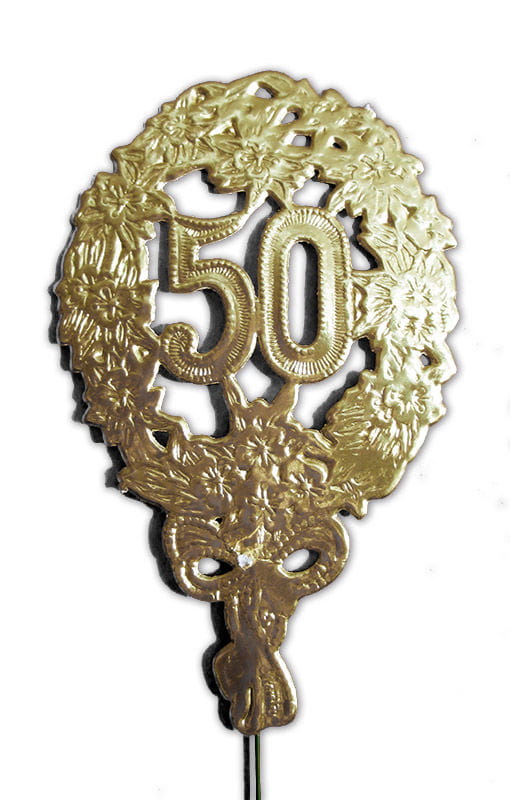 Jubiläums Zahl 50 gold  Goldene Geburtstagszahl von Karneval Universe