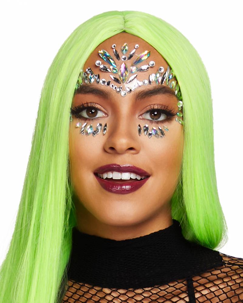 Juwelen fürs Gesicht Selbstklebend  für Partys von Karneval Universe