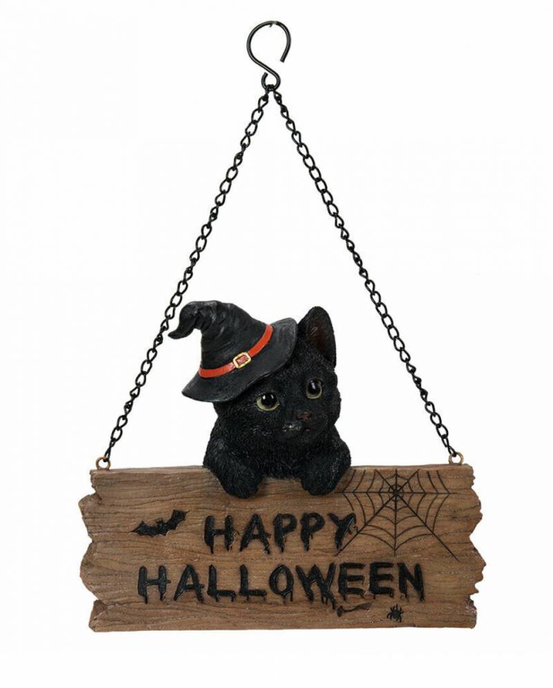 Kätzchen mit Happy Halloween Schild ★ von Karneval Universe