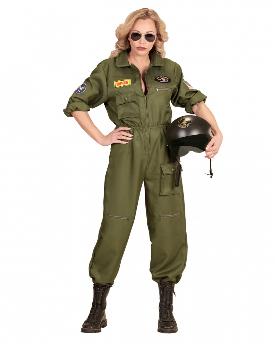 Kampfjet Pilotin Frauen Kostüm  Berufskostüme M von Karneval Universe