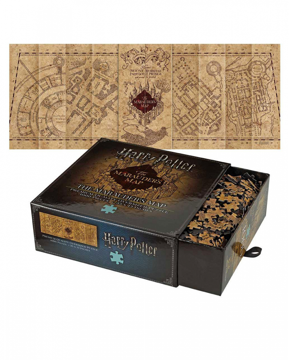 Karte des Rumtreibers Puzzle 1000 Teile - Harry Potter ▶ von Karneval Universe