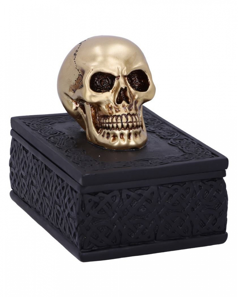Keltische Box mit Goldenem Totenkopf ★ Keltische Box mit Goldenem Totenkopf ★ von Karneval Universe