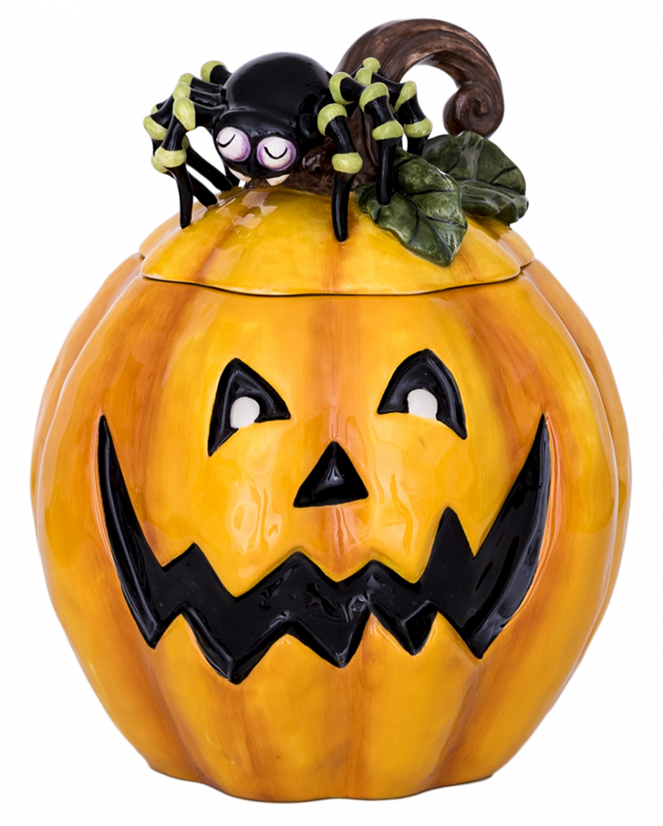 Keramik Keksdose Halloween Kürbis 24cm für Süßes von Karneval Universe