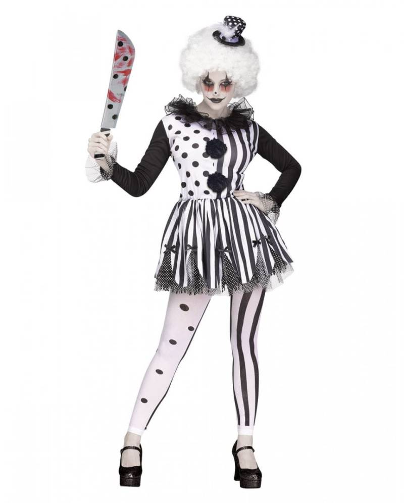 Killer Clown Damenkostüm für Halloween XL von Karneval Universe