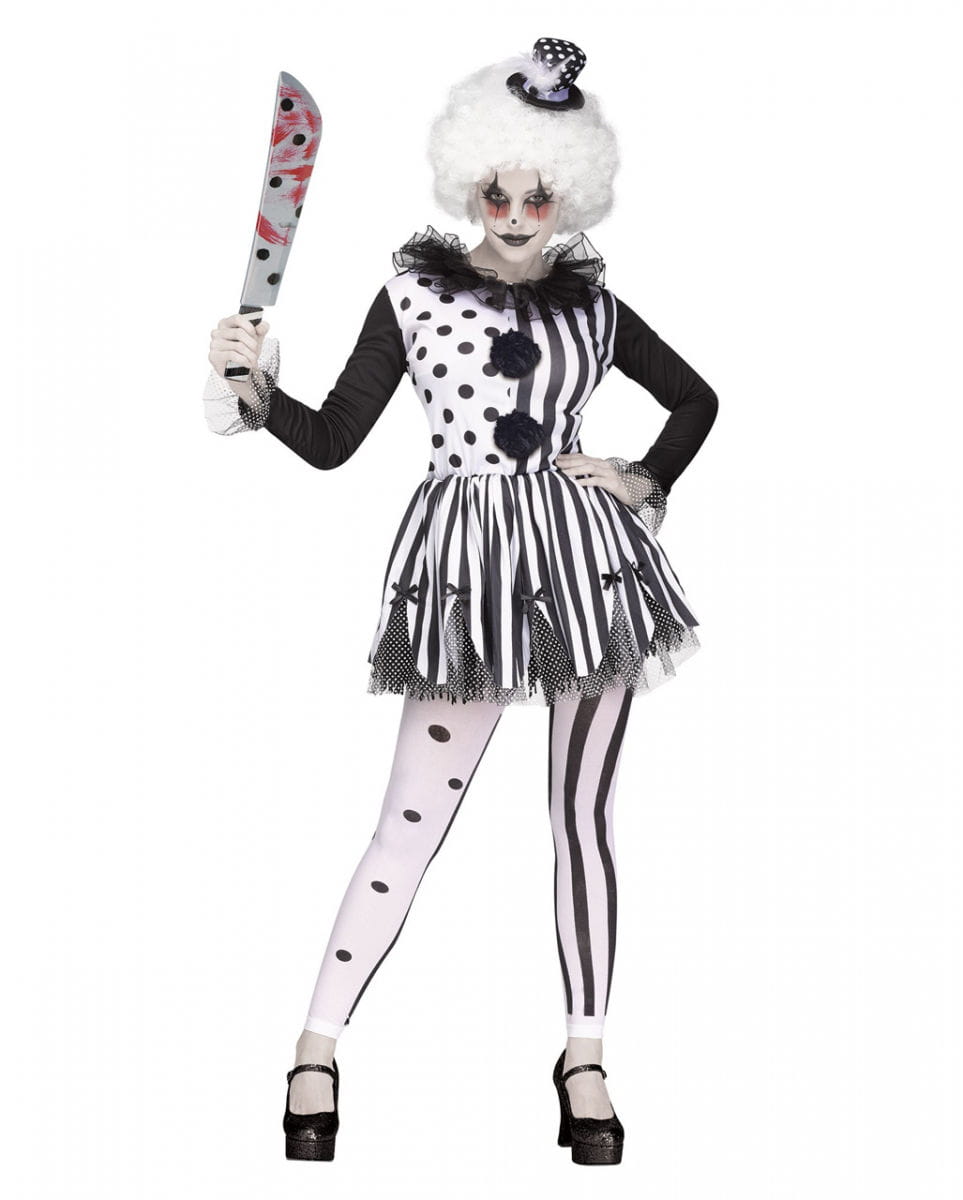 Killer Clown Damenkostüm für Halloween XXL von Karneval Universe