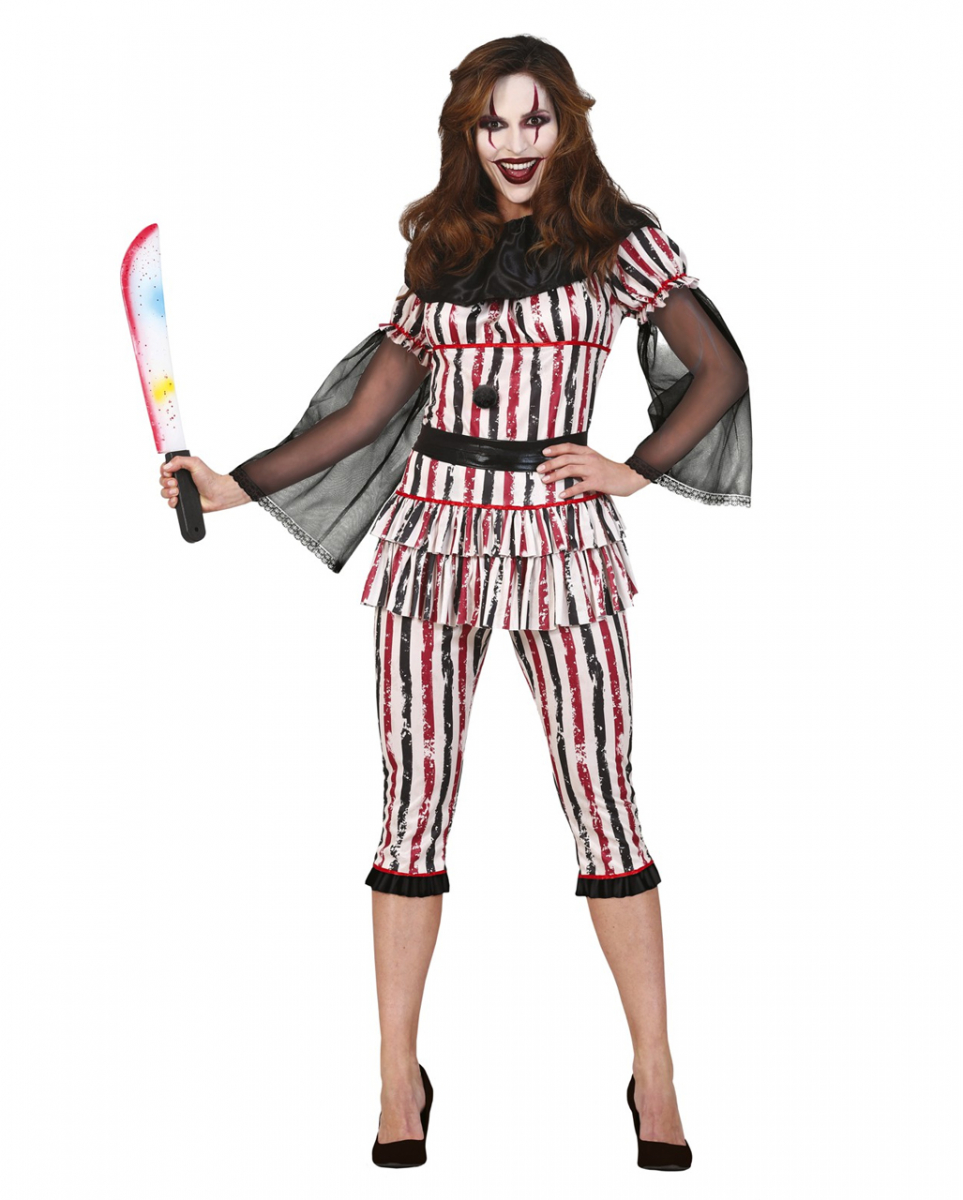 Killer Clown Damenkostüm mit kurzer Hose kaufen M / 38-40 von Karneval Universe