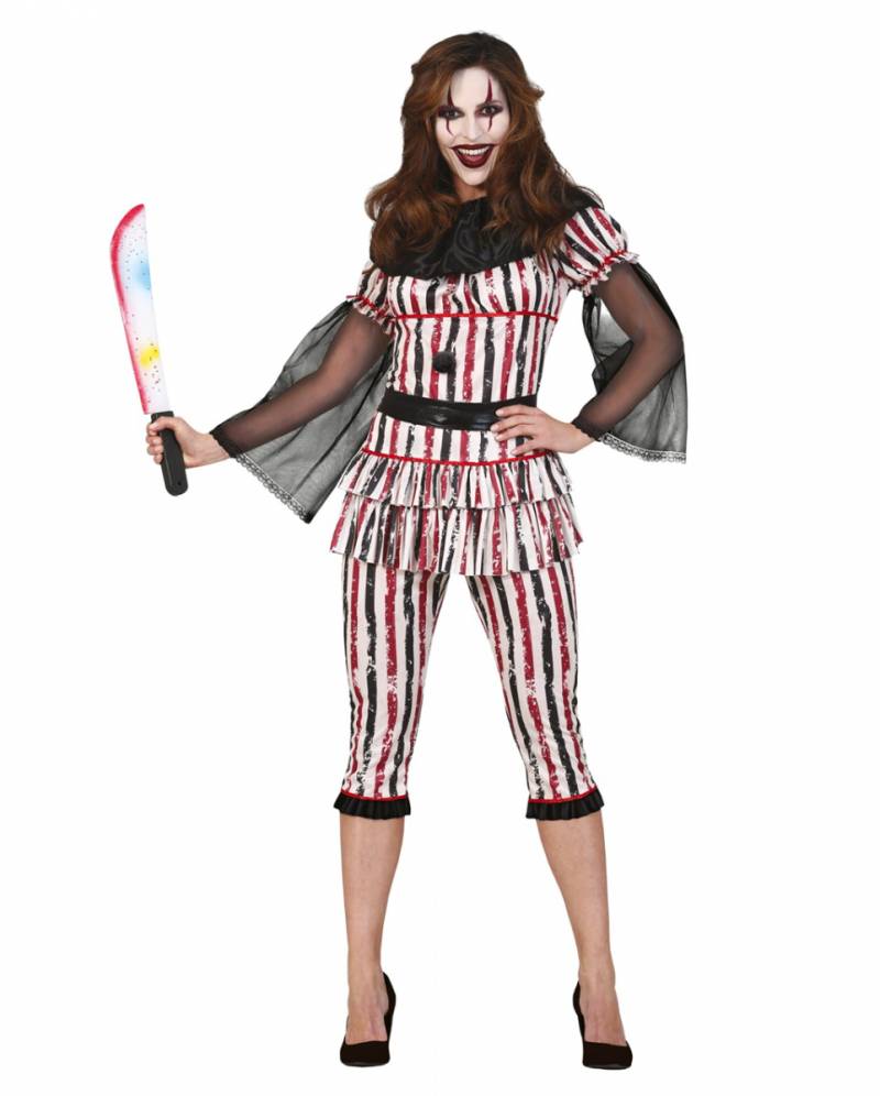 Killer Clown Damenkostüm mit kurzer Hose kaufen M / 38-40 von Karneval Universe