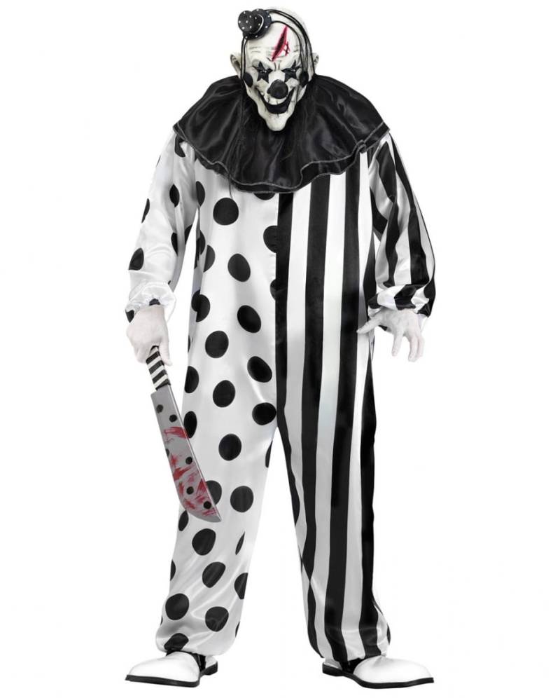 Killer Harlekin Kostüm  Horror Clown Kostüm mit Maske von Karneval Universe
