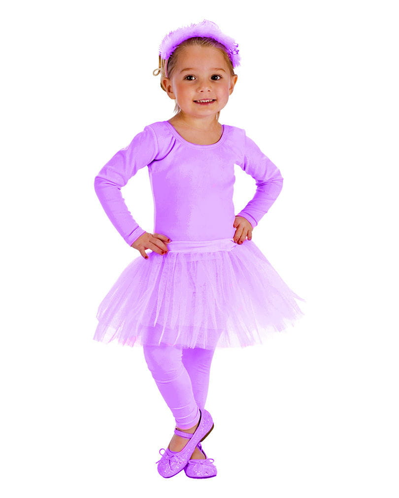 Kinder Ballerina Petticoat lila   Süßer Petticoat von Karneval Universe