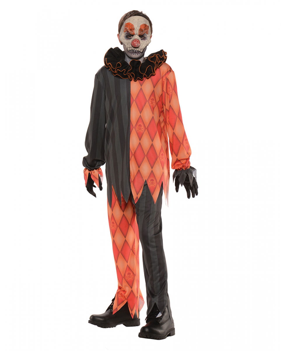 Kinderkostüm Evil Clown für Halloween M von Karneval Universe