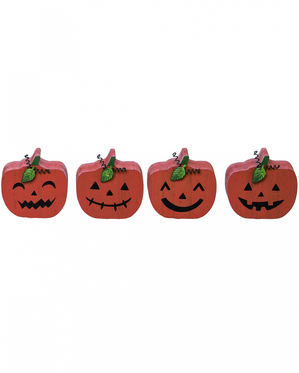 Kleine Holz Dekofigur Halloween Kürbis 3cm für ? von Karneval Universe