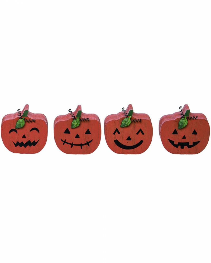 Kleine Holz Dekofigur Halloween Kürbis 3cm für ? von Karneval Universe