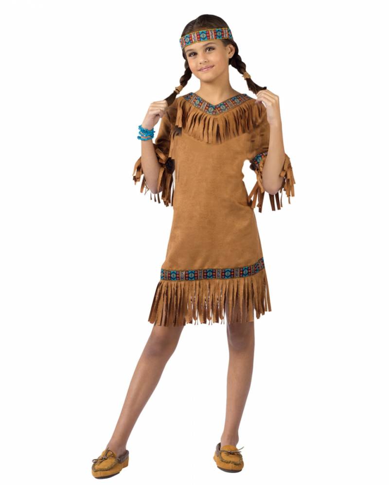 Kleine Indianerin Mädchenkostüm für Fasching L von Karneval Universe