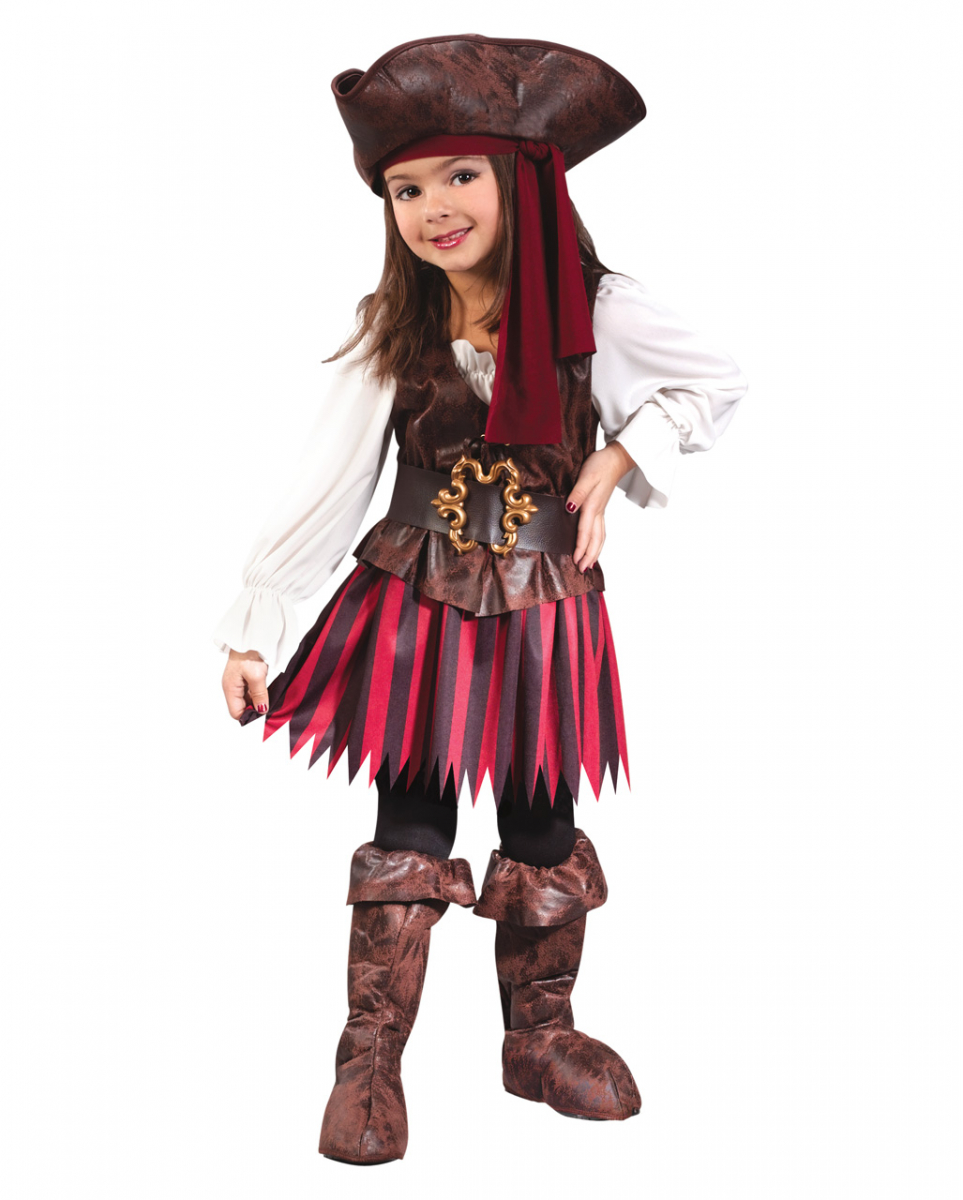 Kleine Piratin Kinderkostüm für Fasching L von Karneval Universe