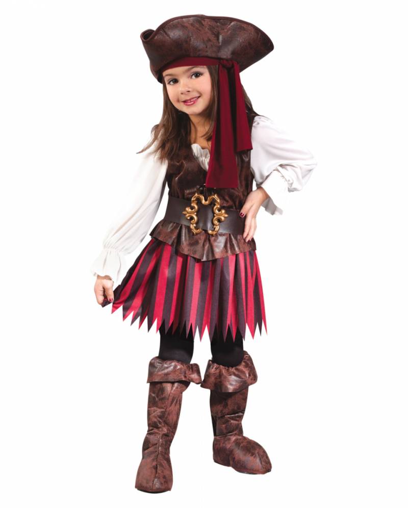 Kleine Piratin Kinderkostüm für Fasching L von Karneval Universe