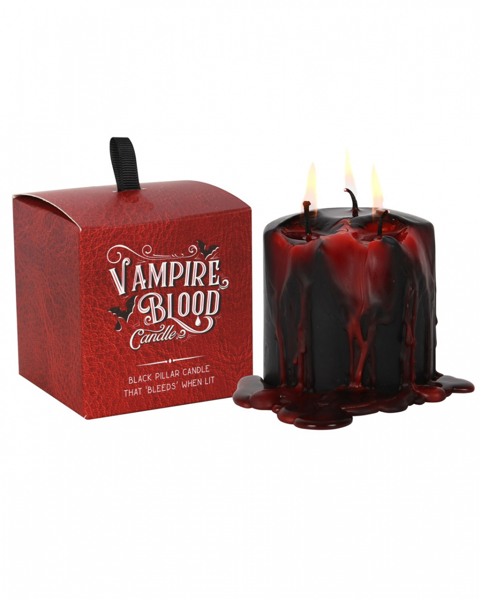 Kleine Vampirblut Stumpenkerze 7,6cm Gothic Homeware von Karneval Universe