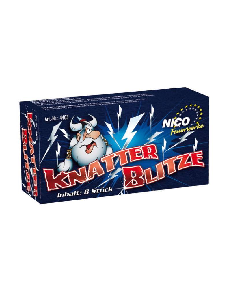 Knatter Blitze  8 Mini Blitze mit Knattereffekt von Karneval Universe