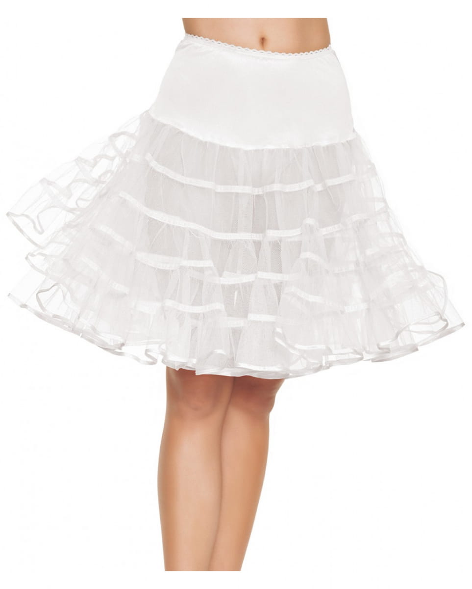 Knielanger Petticoat weiß ✩ Leg Avenue Knielanger Petticoat weiß ✩ Leg Avenue von Karneval Universe