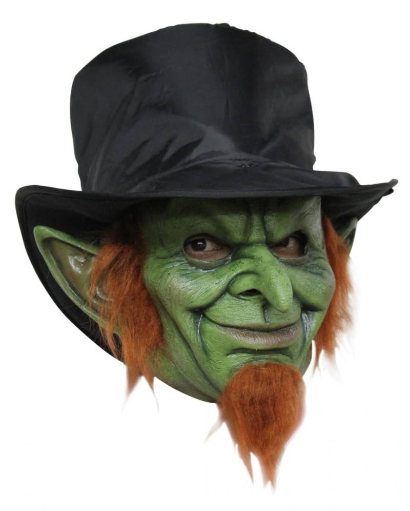Kobold Maske grün Leprechaun Maske von Karneval Universe