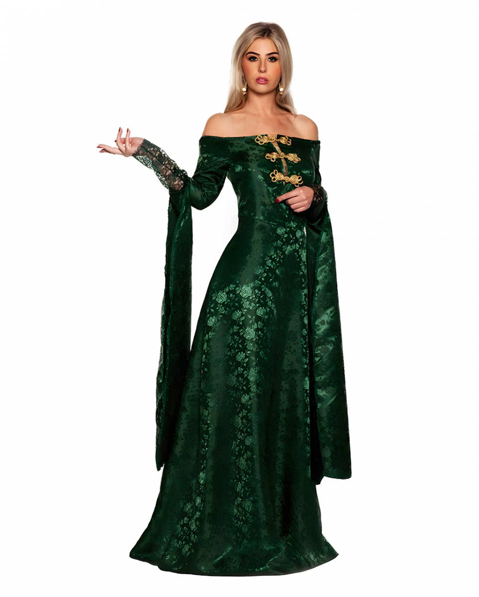 Königin der Renaissance Kostüm Grün ➔ L von Karneval Universe