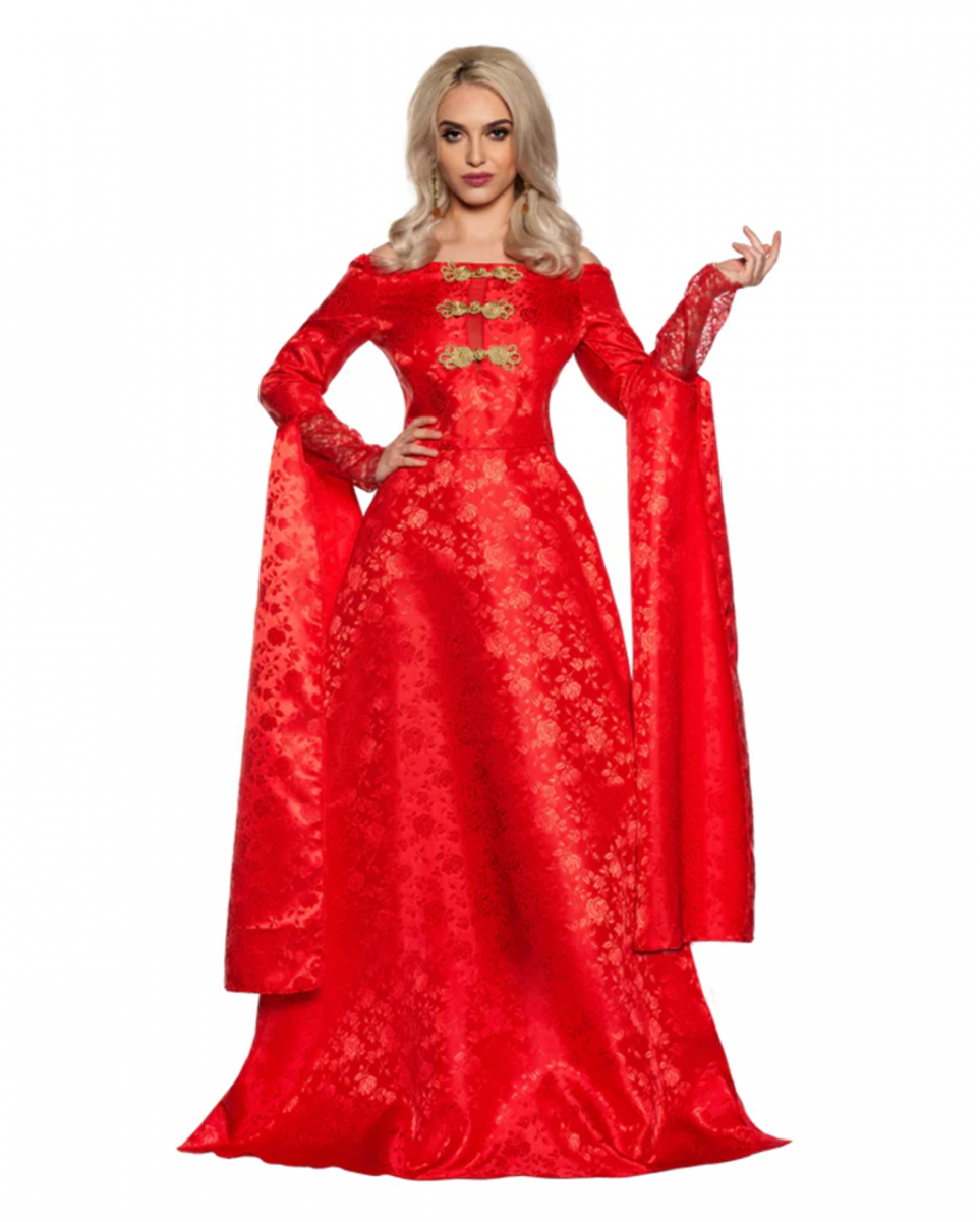 Königin der Renaissance Kostüm Rot ✰ HIER kaufen M von Karneval Universe