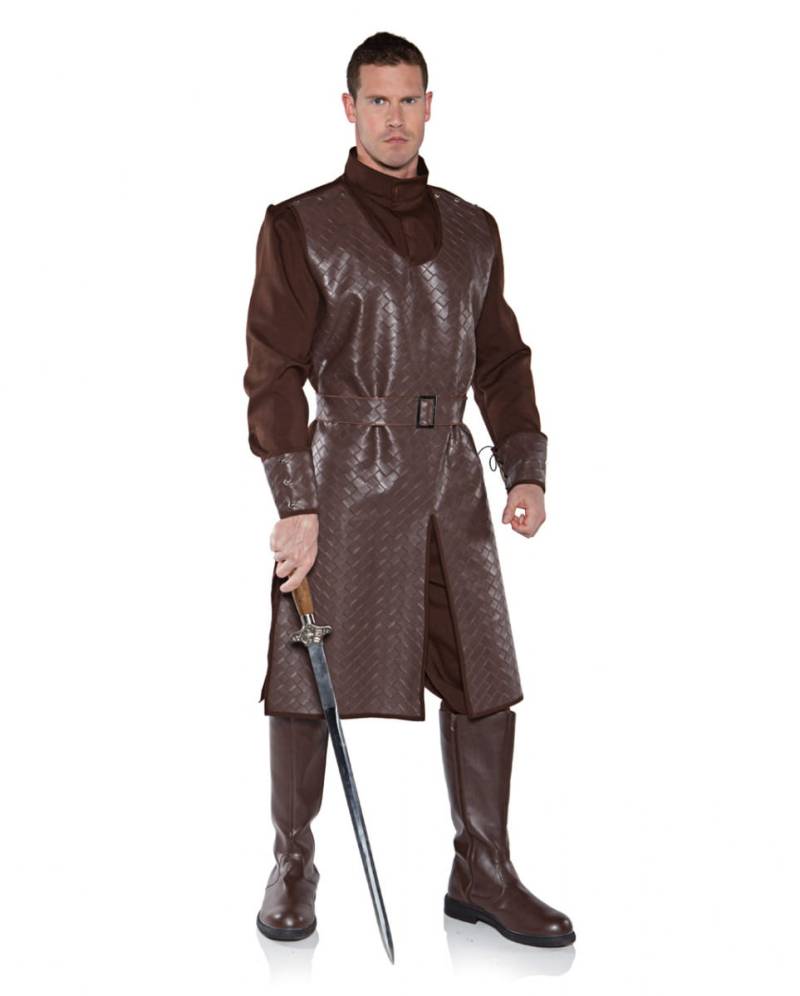 Kreuzritter Männerkostüm braun für Fasching One Size von Karneval Universe