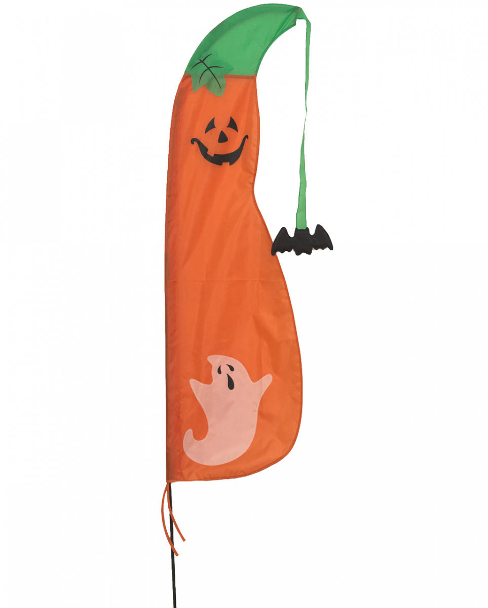 Kürbis Halloween Fahne 150cm kaufen Kürbis Halloween Fahne 150cm kaufen von Karneval Universe