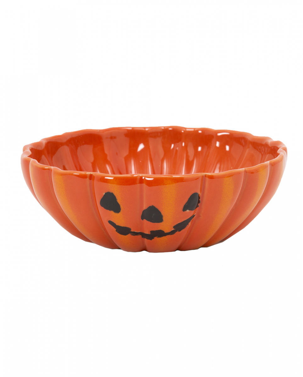 Kürbis Halloween Keramikschüssel 19 cm  Trick or Treat von Karneval Universe
