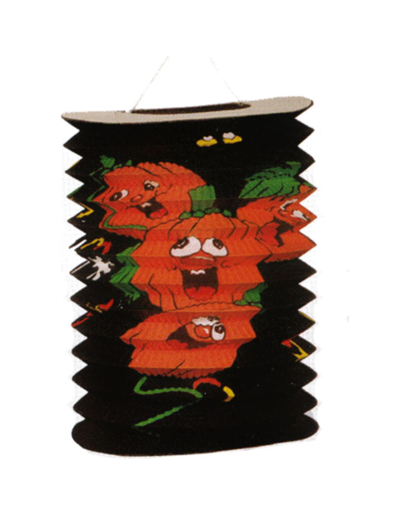 Kürbis Lampion 20 cm schwarz   Halloween Lampion als Laterne von Karneval Universe