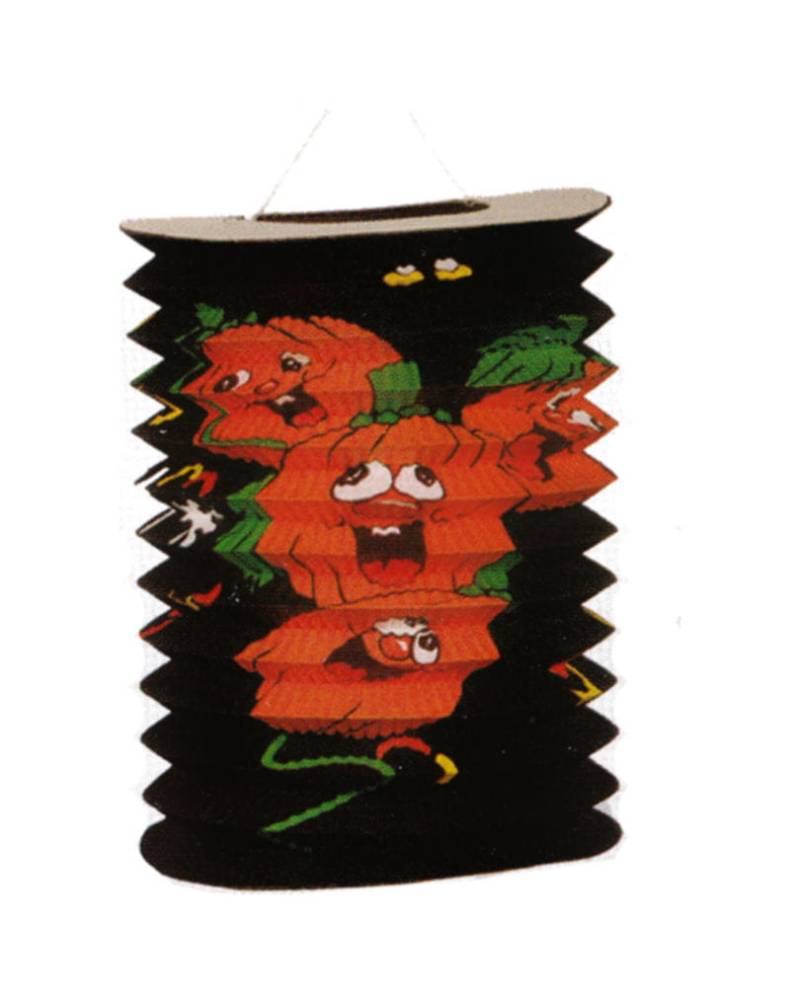 Kürbis Lampion 20 cm schwarz   Halloween Lampion als Laterne von Karneval Universe