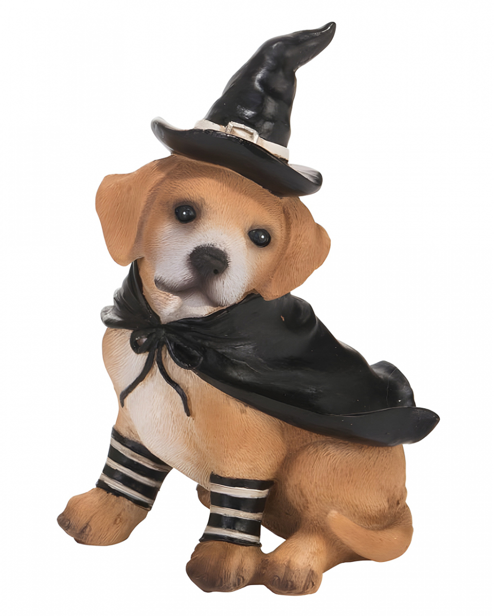 Labrador in Hexen Verkleidung 13cm für Halloween von Karneval Universe