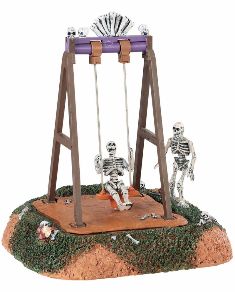 Lemax Spooky Town - Schaukelndes Skelett  Gruseldeko von Karneval Universe