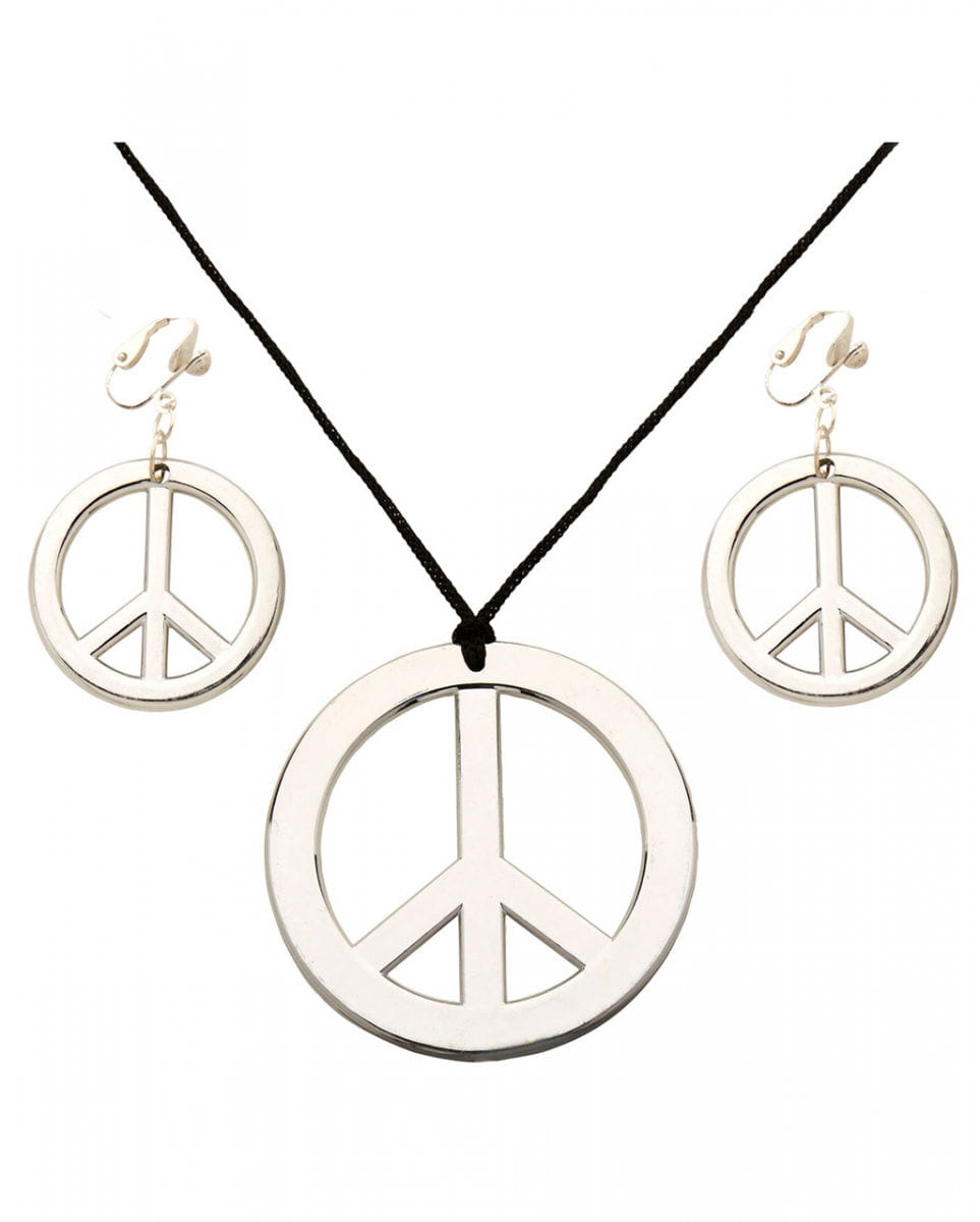 Love & Peace Schmuck-Set für Mottoparties Love & Peace Schmuck-Set für Mottoparties von Karneval Universe