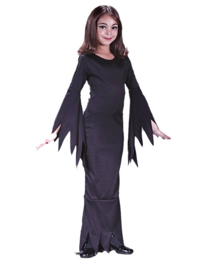 Madame Morticia Mädchenkostüm S  Halloweenkostüme für Kinder von Karneval Universe