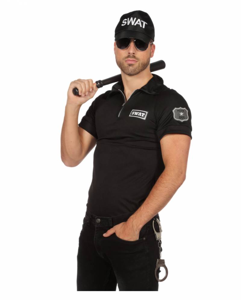 Männer Kostüm-Shirt SWAT Agent für Fasching 50 von Karneval Universe
