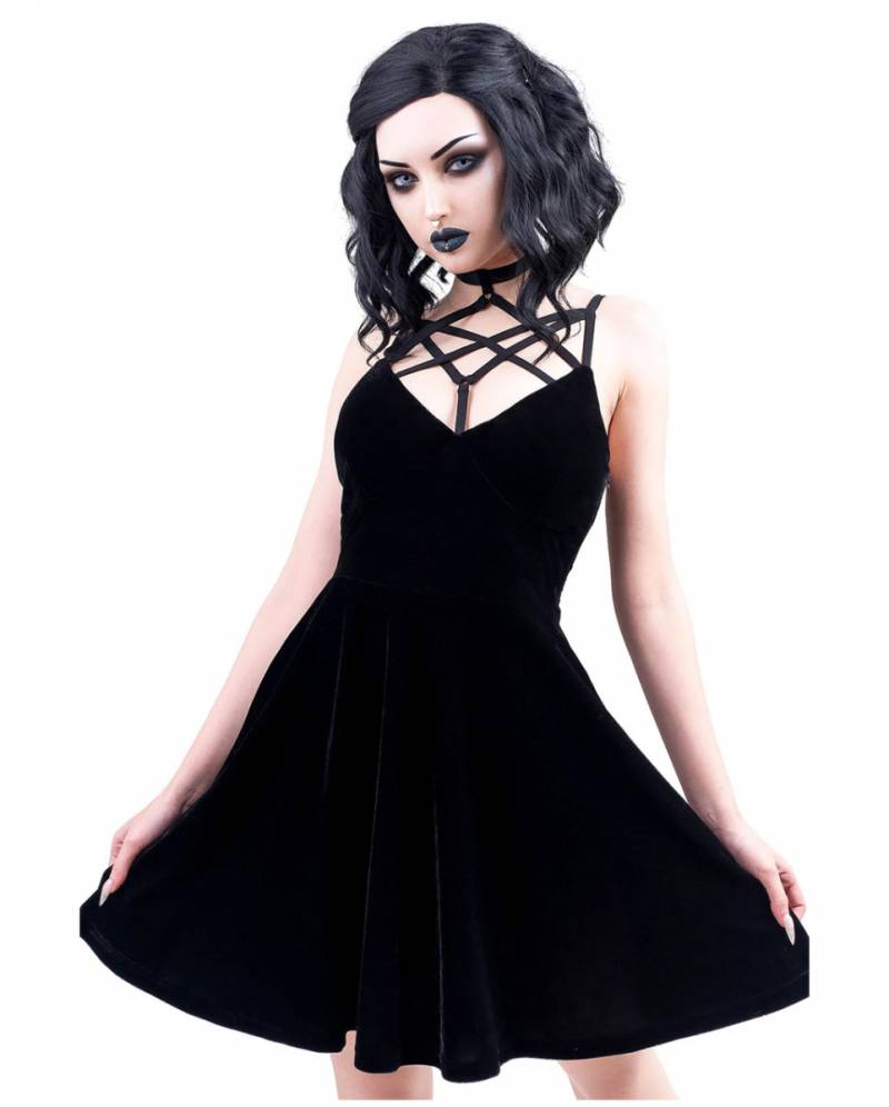 Magica Skater Kleid KILLSTAR  Gothic Mode ordern! XXL von Karneval Universe