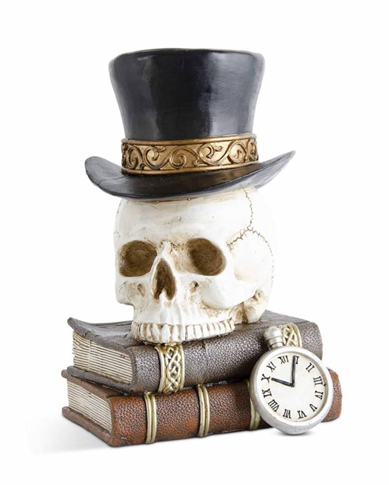 Magische Bücher mit Totenkopf Dekofigur 30cm für ? von Karneval Universe