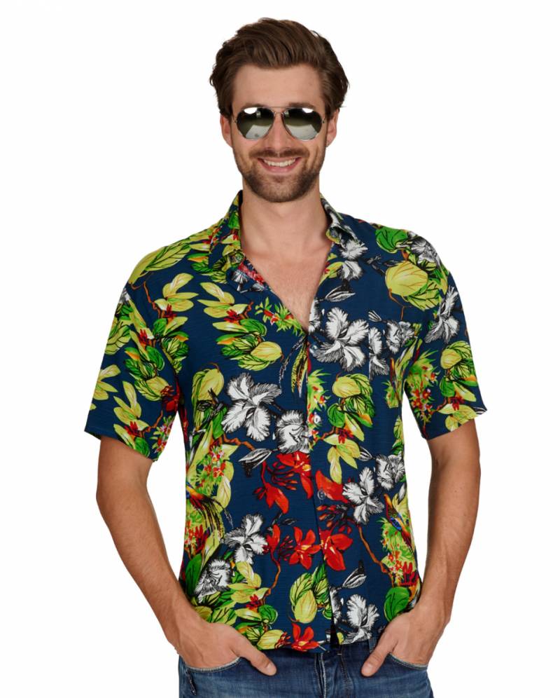 Magnum Hawaii Hemd als 80er Jahre Kostümzubehör 50/52 von Karneval Universe