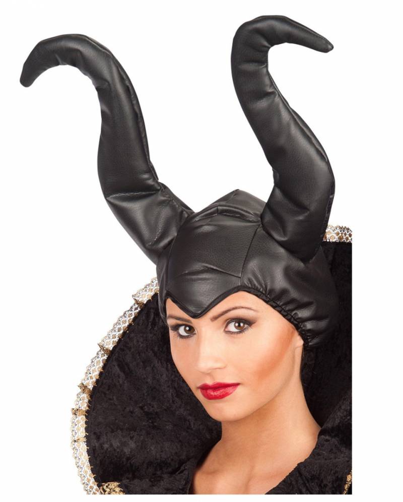 Maleficant Haube mit Hörner für Kostüme von Karneval Universe