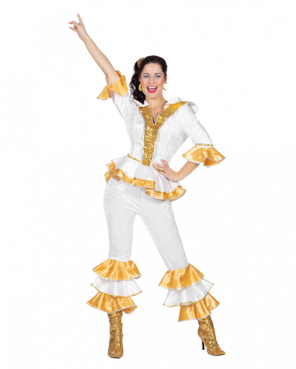 Mama Mia 70er Jahre Kostüm Donna für Mottoparties 42 von Karneval Universe