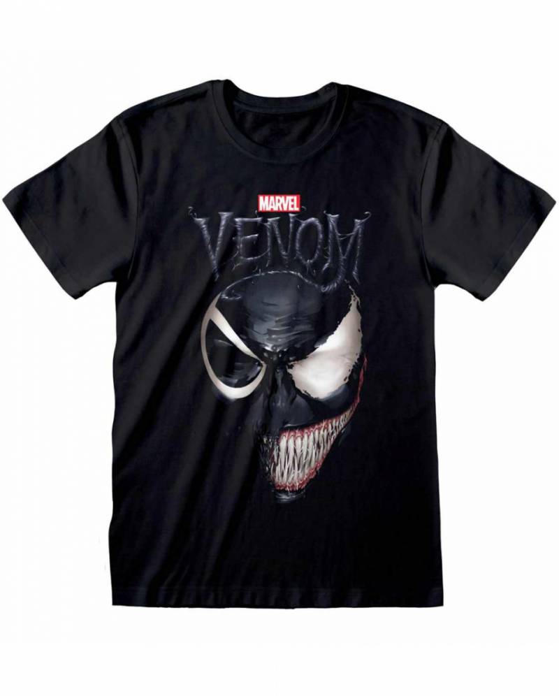 Marvel Comics Venom Split Face Spiderman T-Shirt ✮ XXL von Karneval Universe